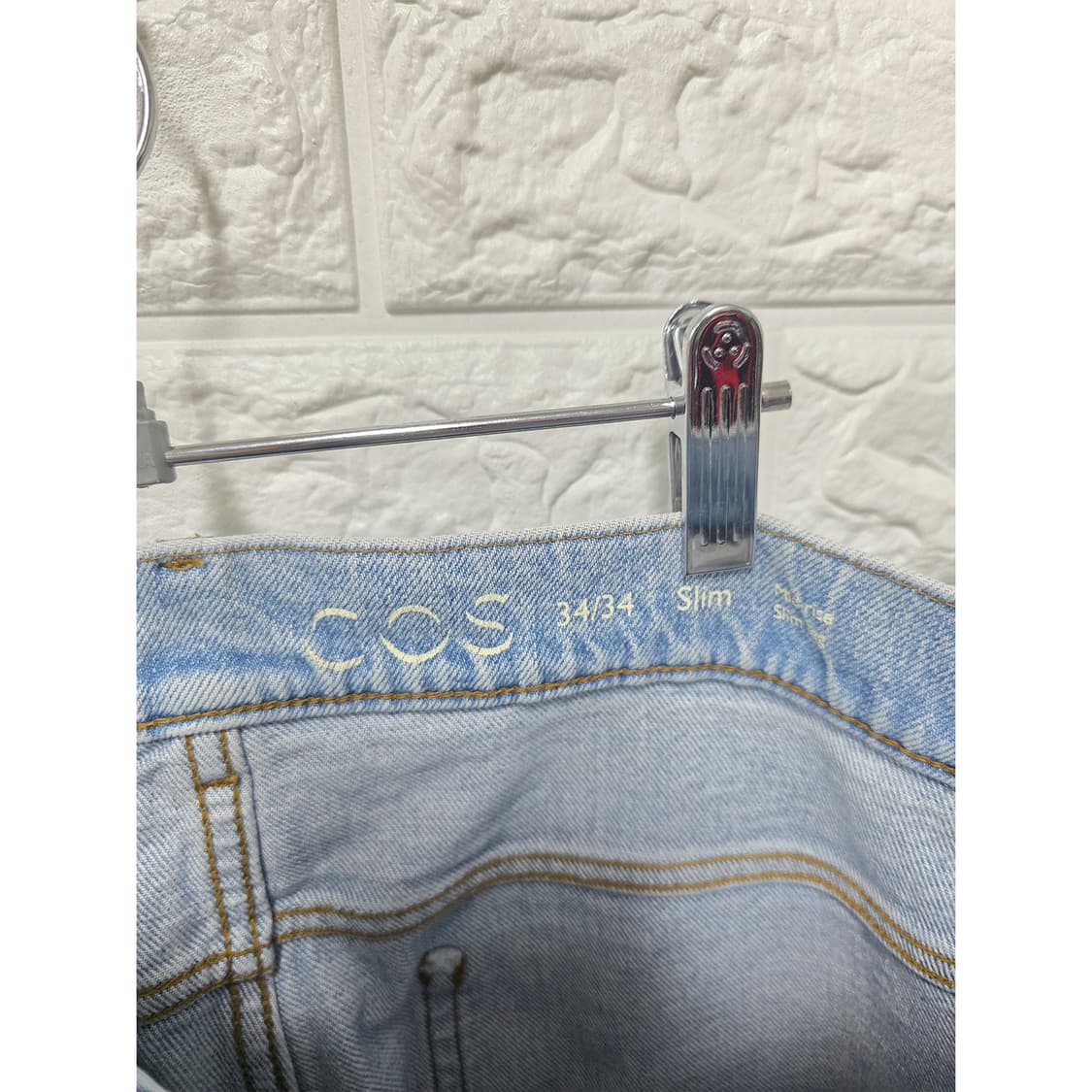 코스 COS 슬림핏 청바지 34 라이트 블루 상품이미지2