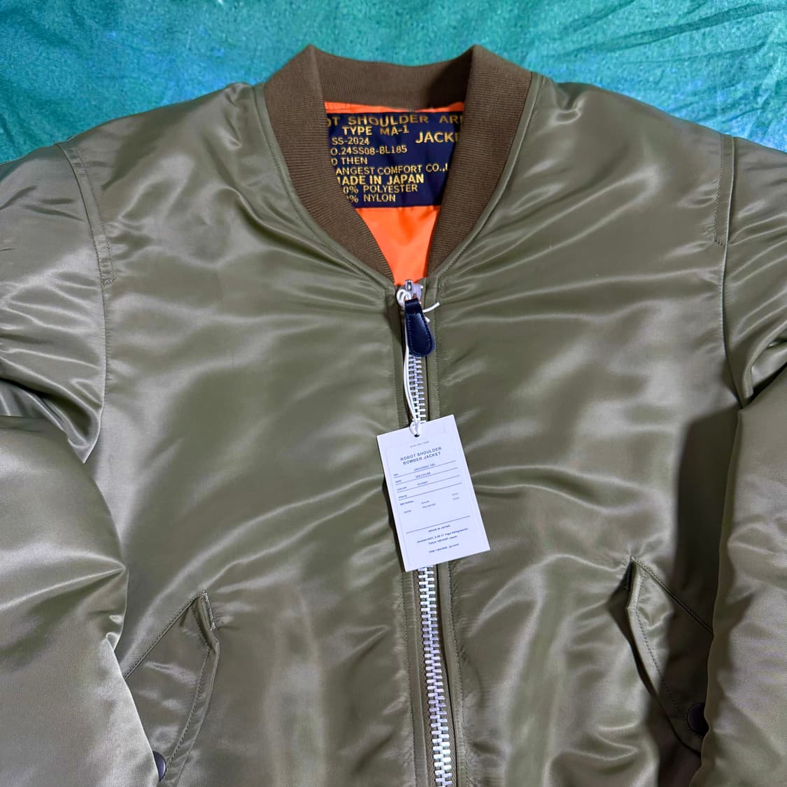 [M]더블렛 24SS 로봇 숄더 카키 봄버 MA-1 자켓 상품이미지7