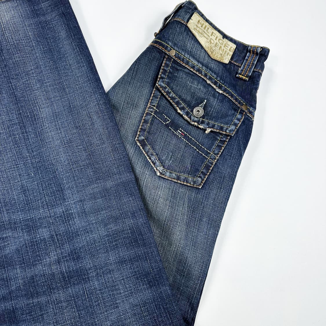 타미힐피거 워싱 스트레이트 데님 팬츠 (29인치) 상품이미지1