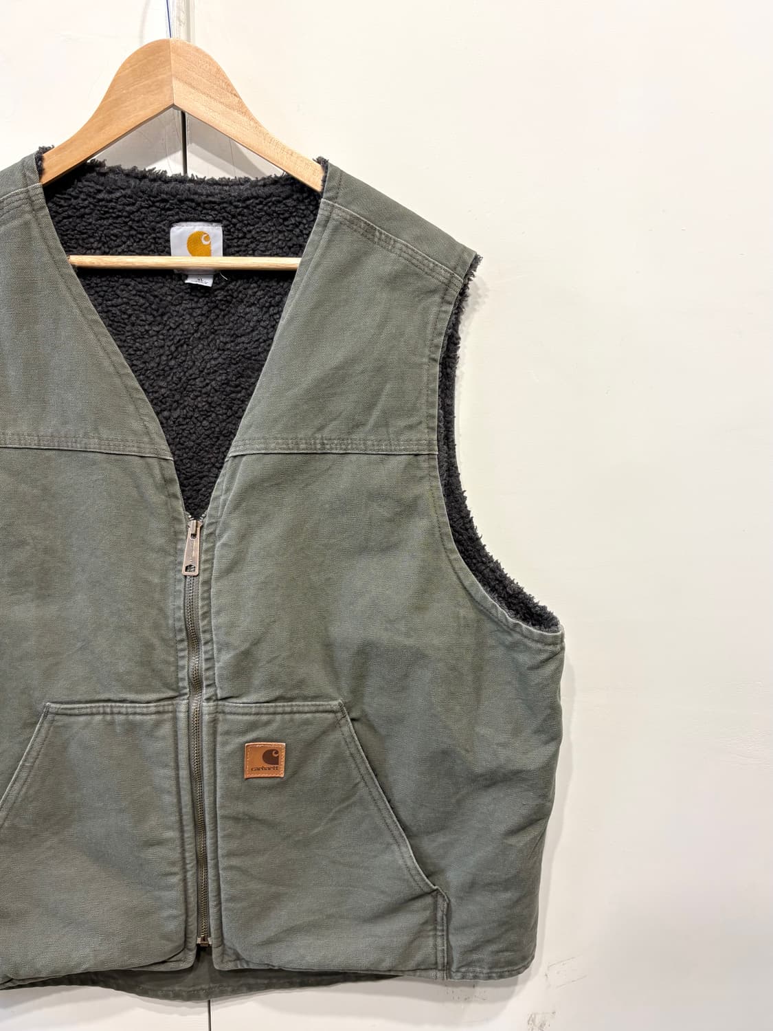 칼하트 V26 덕캔버스 쉐르파 베스트 상품이미지3