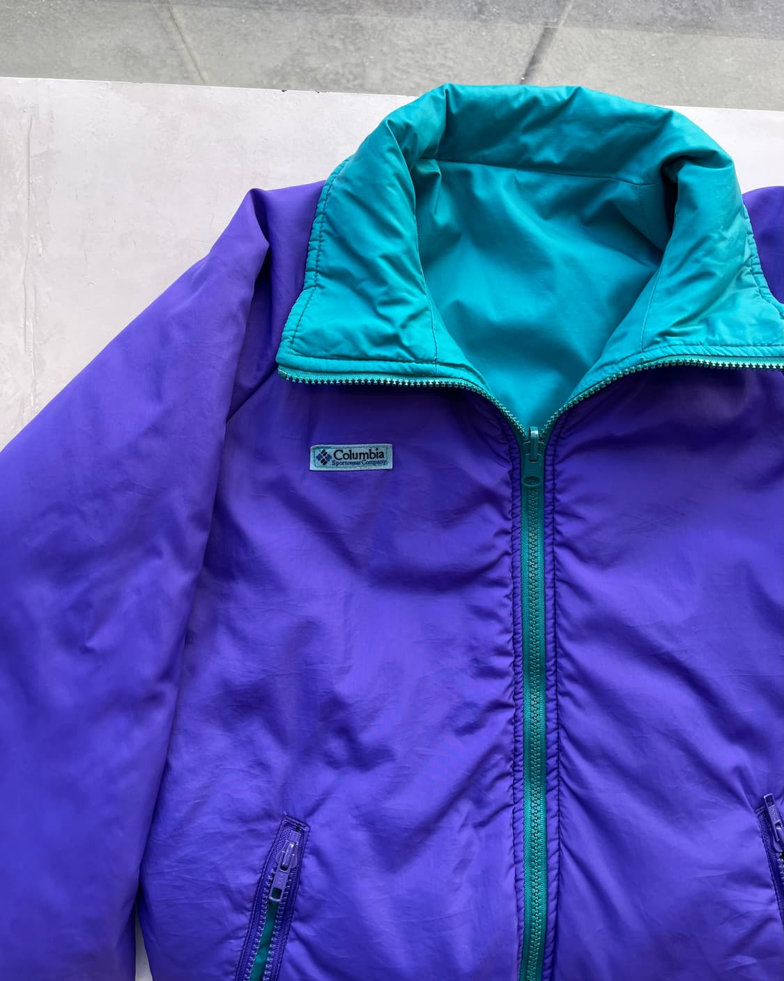 90‘s Columbia reversible jkt 컬럼비아 웜업 자켓 상품이미지3