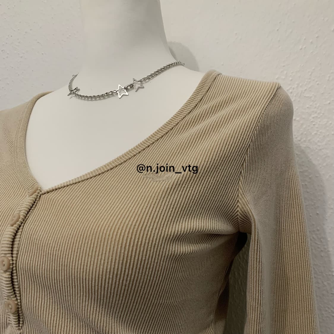 홀리스터 헨리넥 연브라운 롱슬리브 아베크롬비 상품이미지2