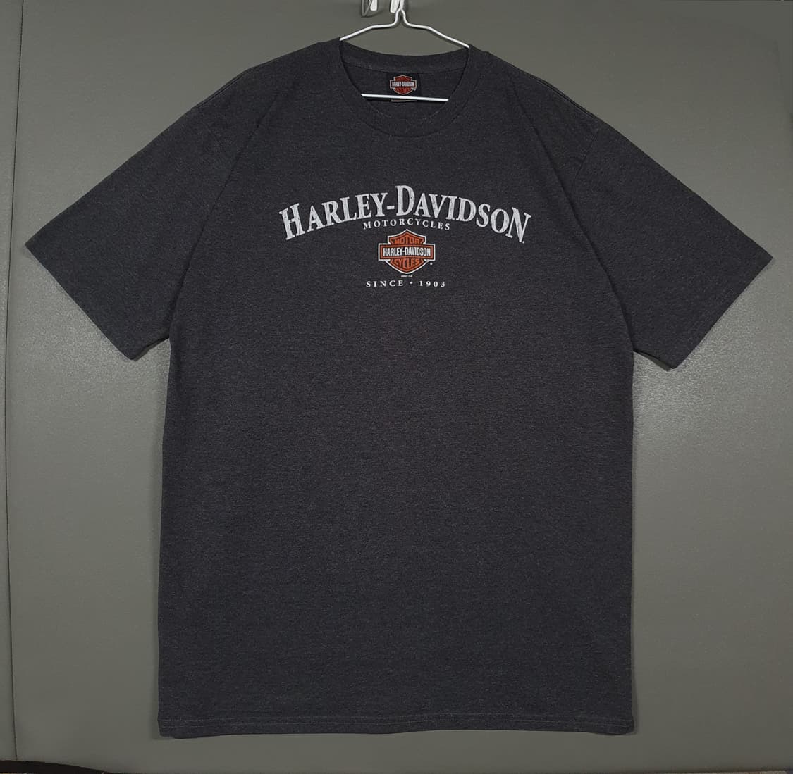 XL (105) 할리데이비슨 00s USA 라일리 그래픽 빅로고 반팔티 상품이미지3