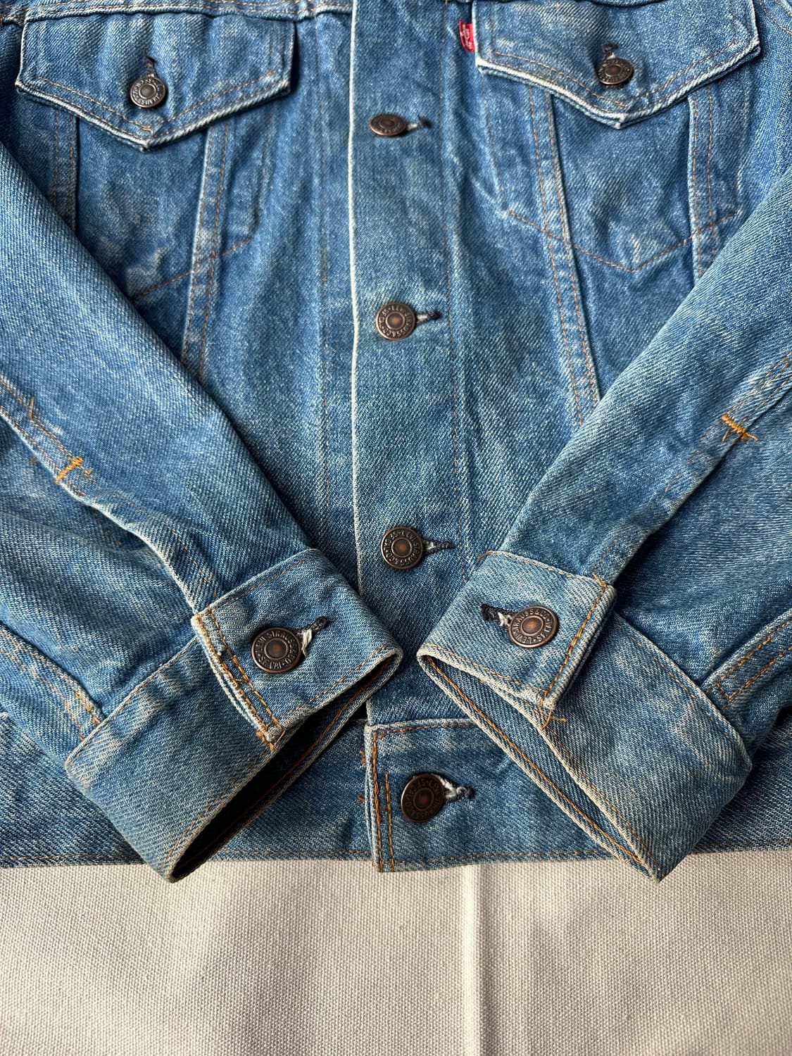 리바이스 80s 70505 3세대 트러커 데님자켓 36 USA 상품이미지5