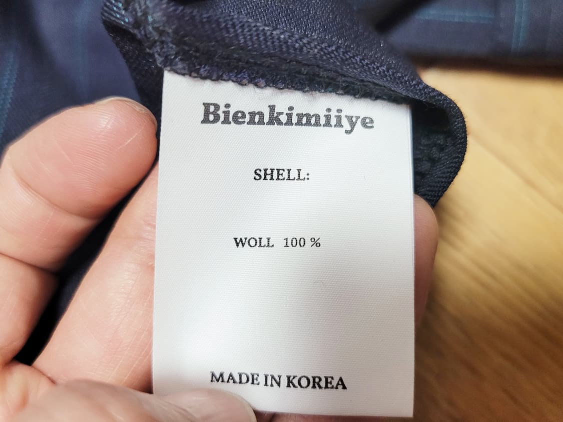 비안키미이예(BIENKIMIIYE) 스트라이프 셔츠원피스 새상품 상품이미지10