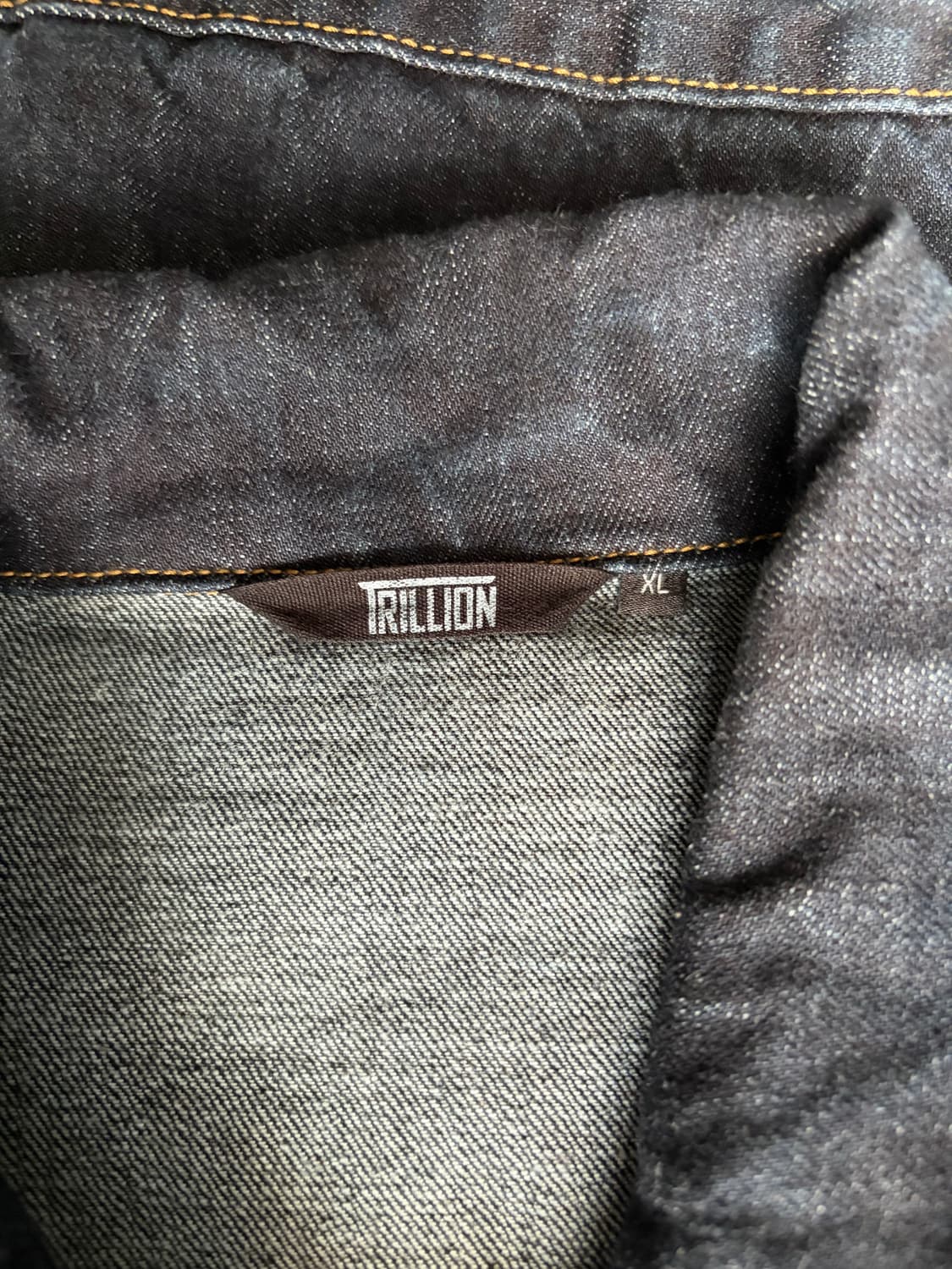 트릴리온 워싱 스티치 데님자켓 인디고 XL 상품이미지3