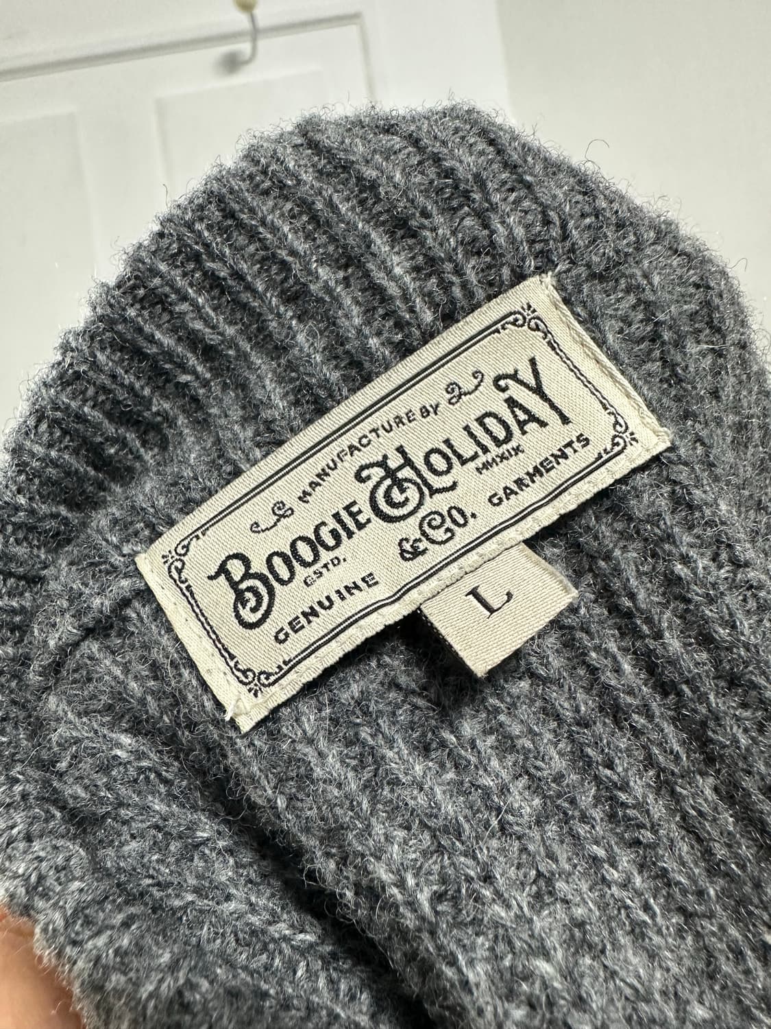 부기홀리데이 램스울 라운드넥 가디건 상품이미지3