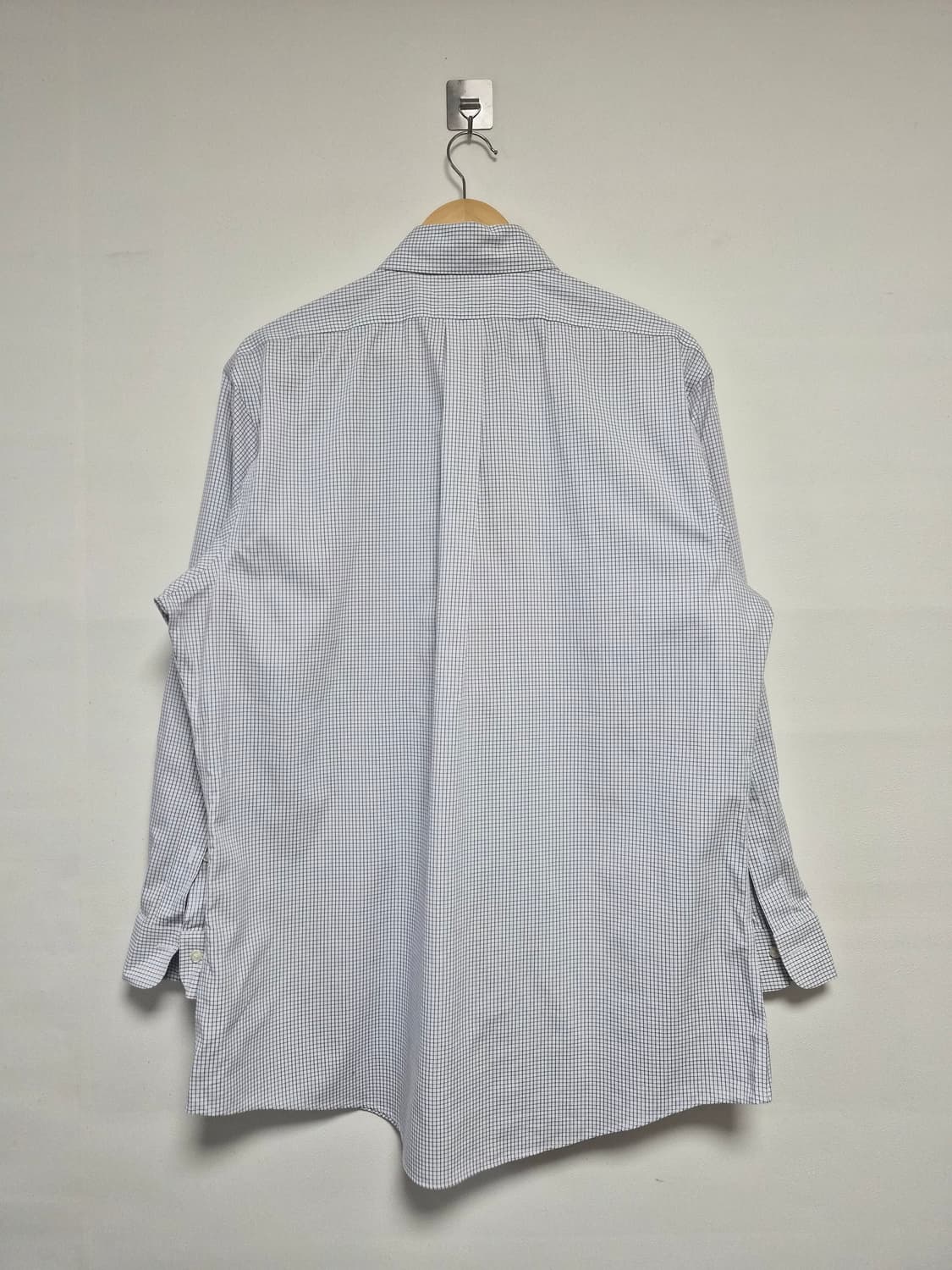 브룩스브라더스 화이트 체크 셔츠 XL - S379 상품이미지2