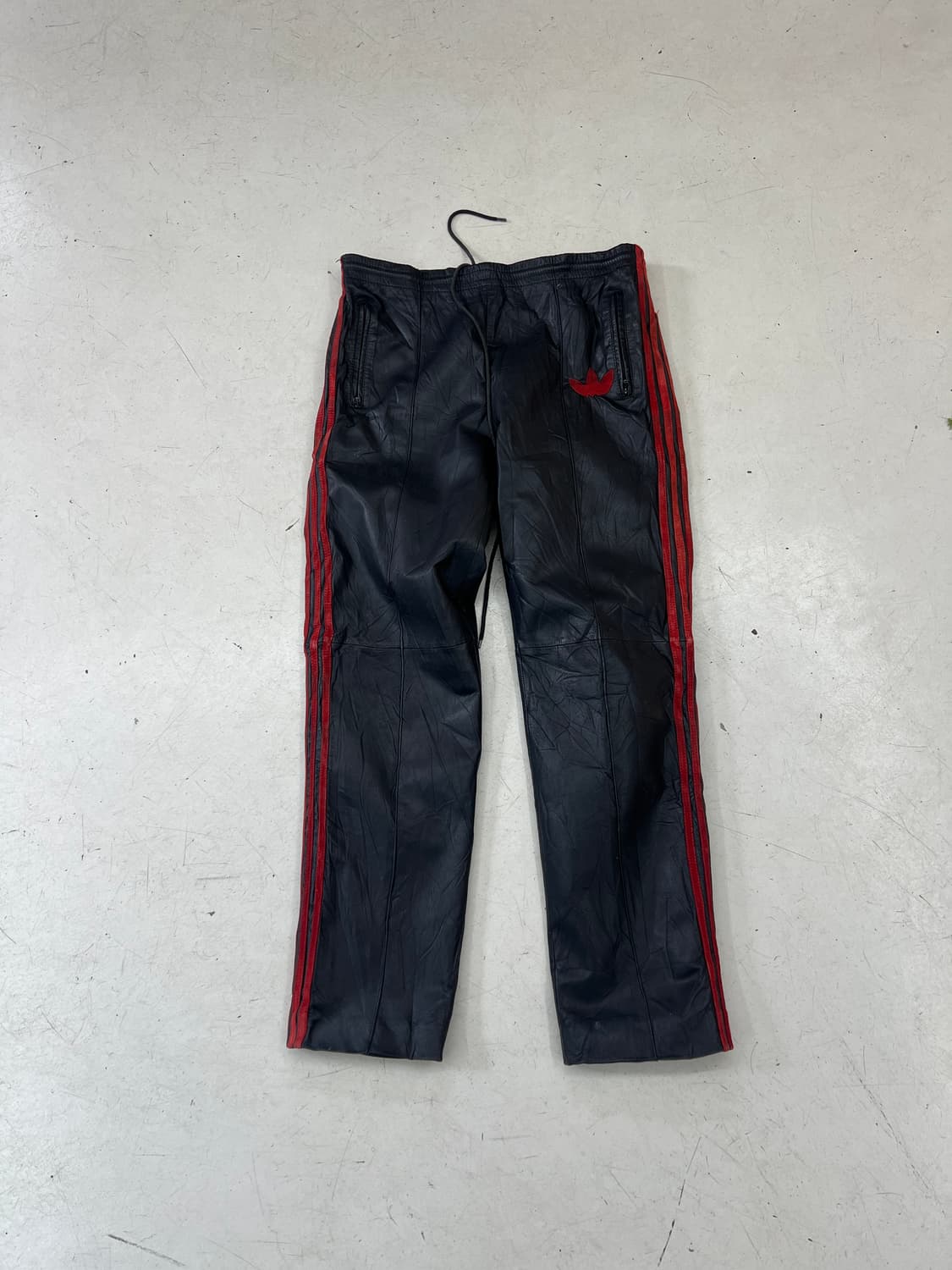 80s Adidas RUN DMC 레더 트랙팬츠 상품이미지3
