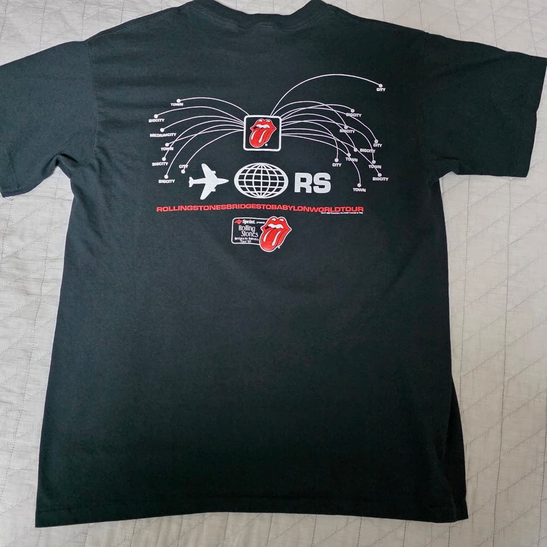 [L] 90s 롤링스톤즈 1997  밴드티 ver. 페이딩 라이센스 상품이미지3