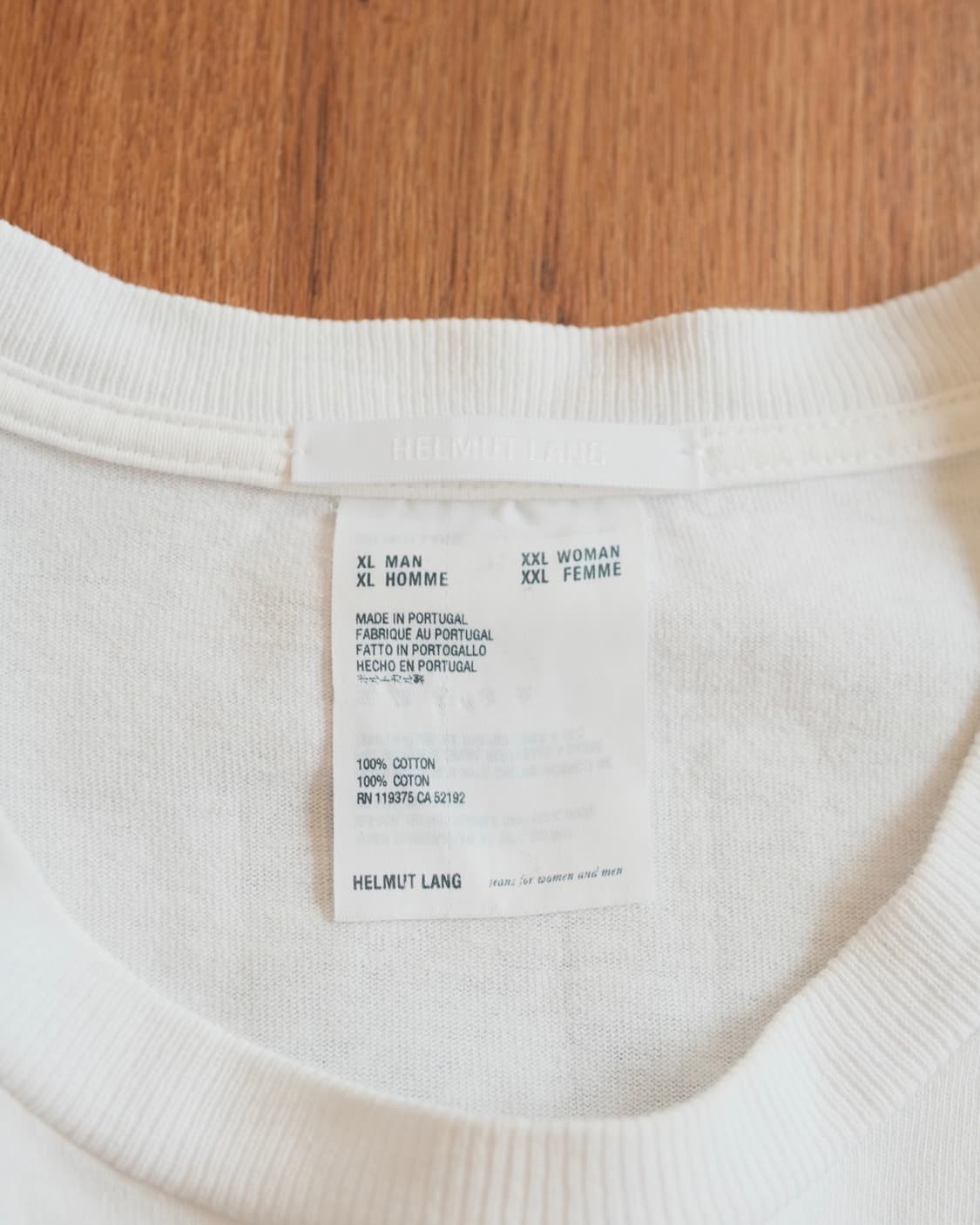 헬무트랭 18SS In Lang We Trust 티셔츠 상품이미지5