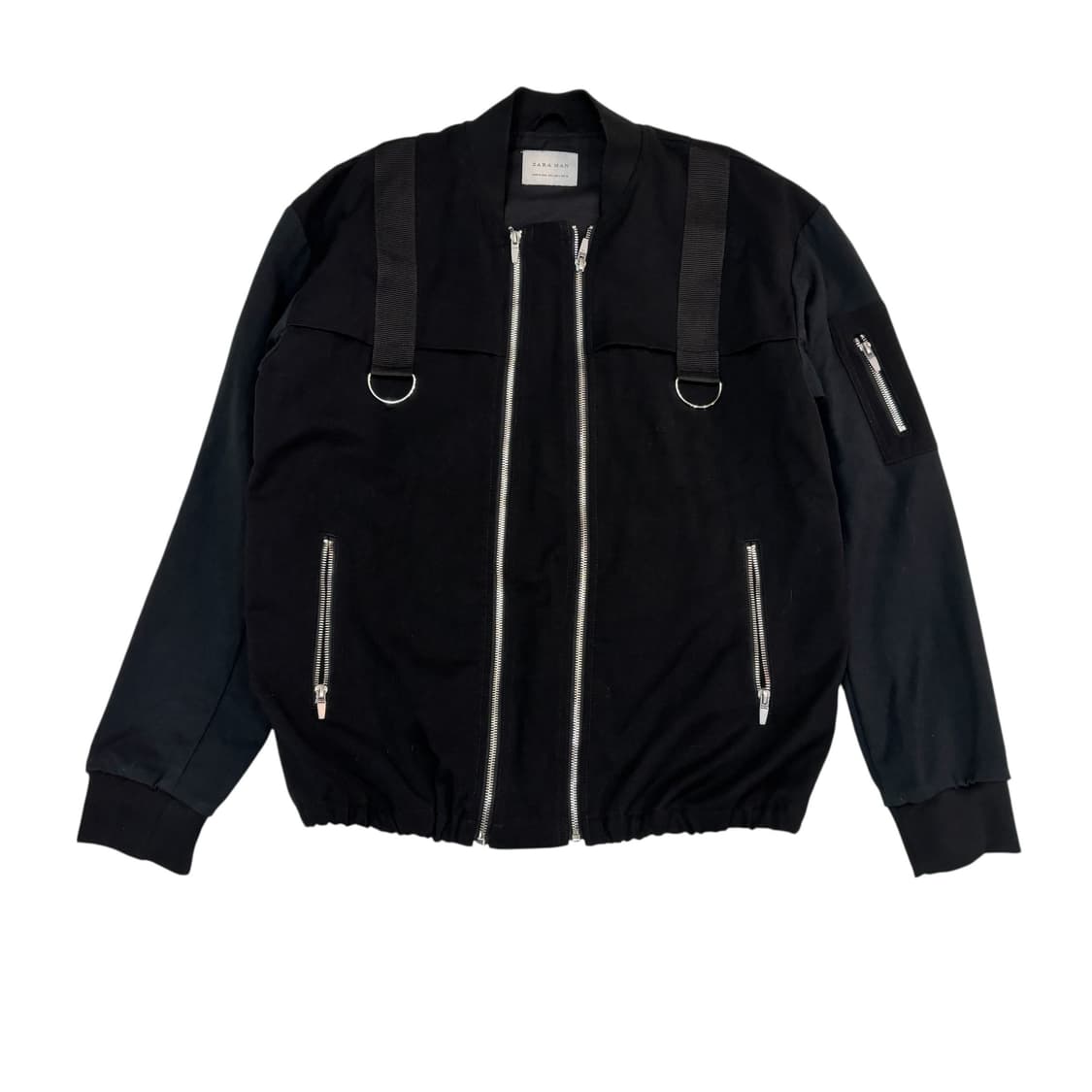 자라 블랙 테크웨어 봄버 자켓 상품이미지1