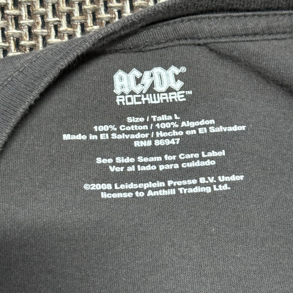 2008 AC/DC 락티셔츠 상품이미지3