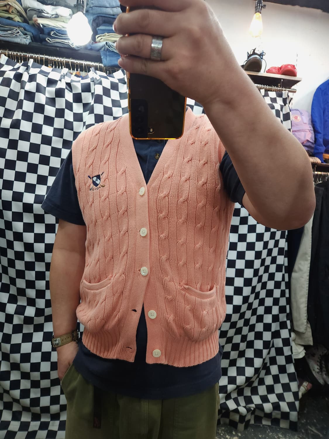 폴로 랄프로렌 90s 골프자수 꽈배기 코튼니트 조끼 일본판

 상품이미지8