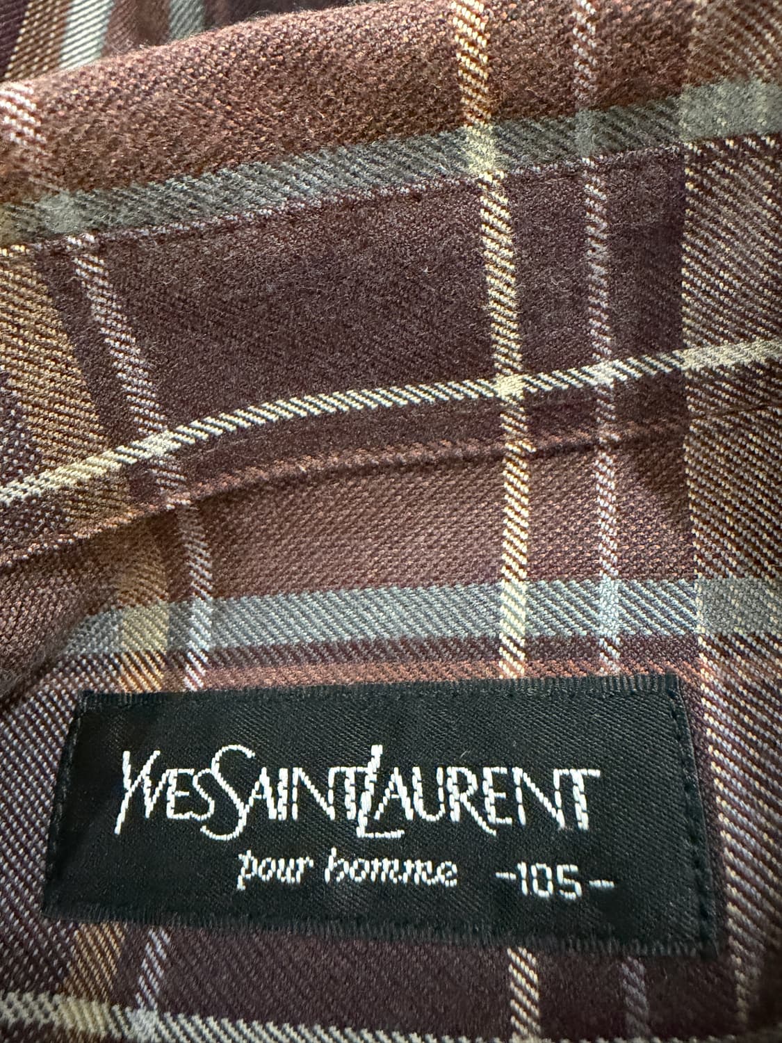 YSL 입생로랑 체크 셔츠 상품이미지5