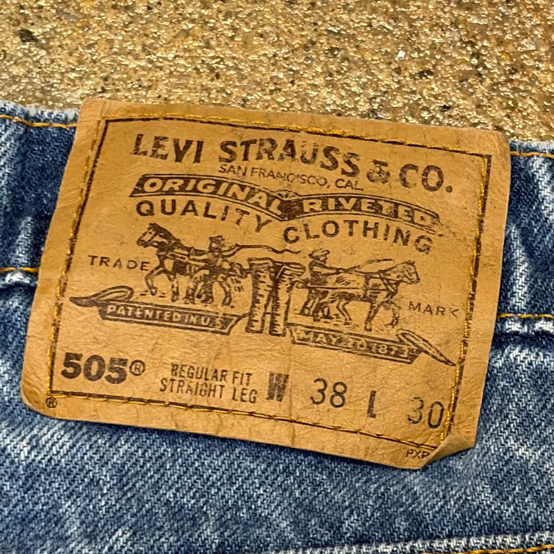 90s Made in USA  빈티지 리바이스 505 오렌지탭 청바지 상품이미지10