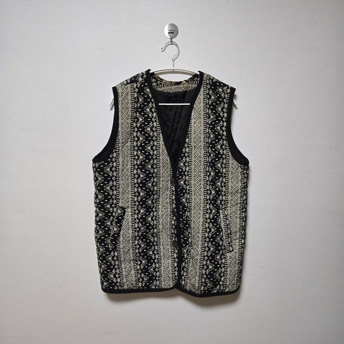 빈티지 퀼팅 자카드 베스트 / 남성 조끼 / 여성 조끼 상품이미지3