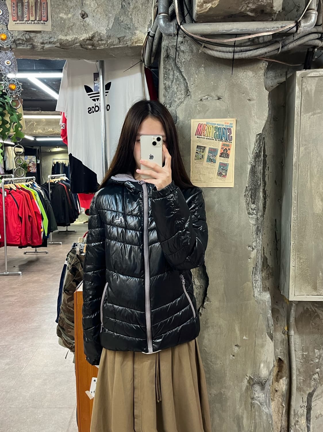 에비수 패딩 블랙 L #csz1479 상품이미지2