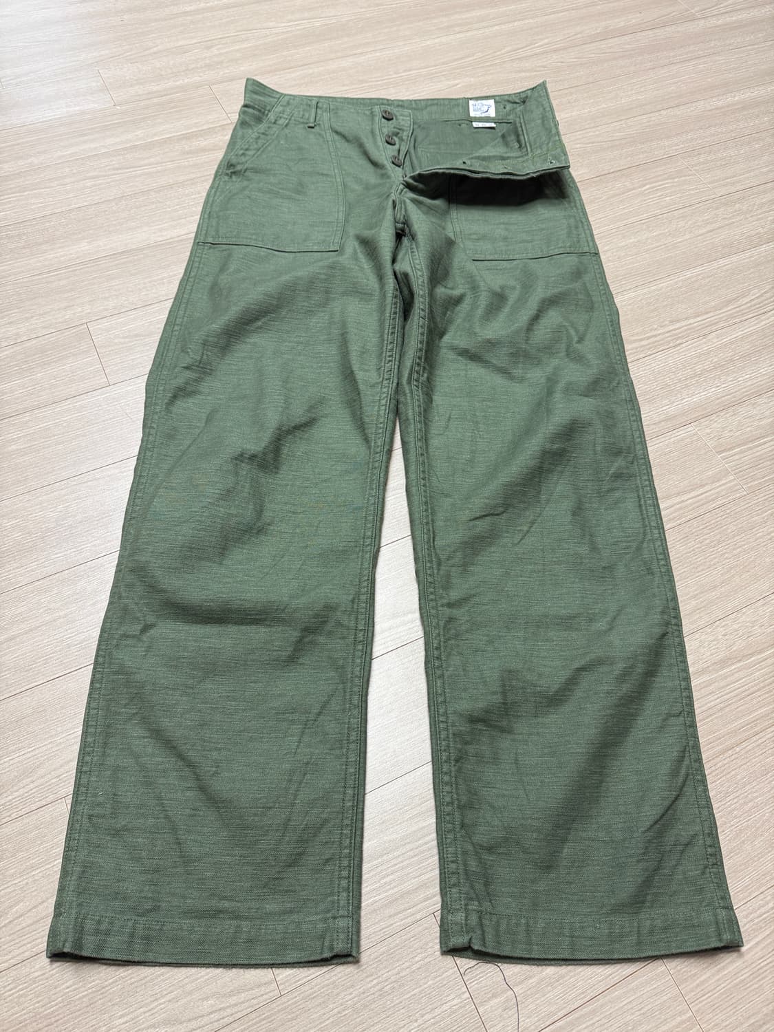 orslow 오어슬로우 퍼티그 레귤러핏 1사이즈 노수선 상품이미지1