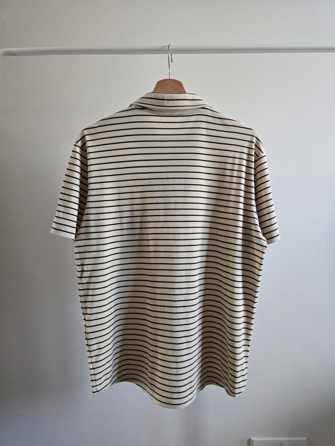 HARDY AMIES BOUTIQUE 스트라이프 집업 카라 티셔츠 상품이미지3