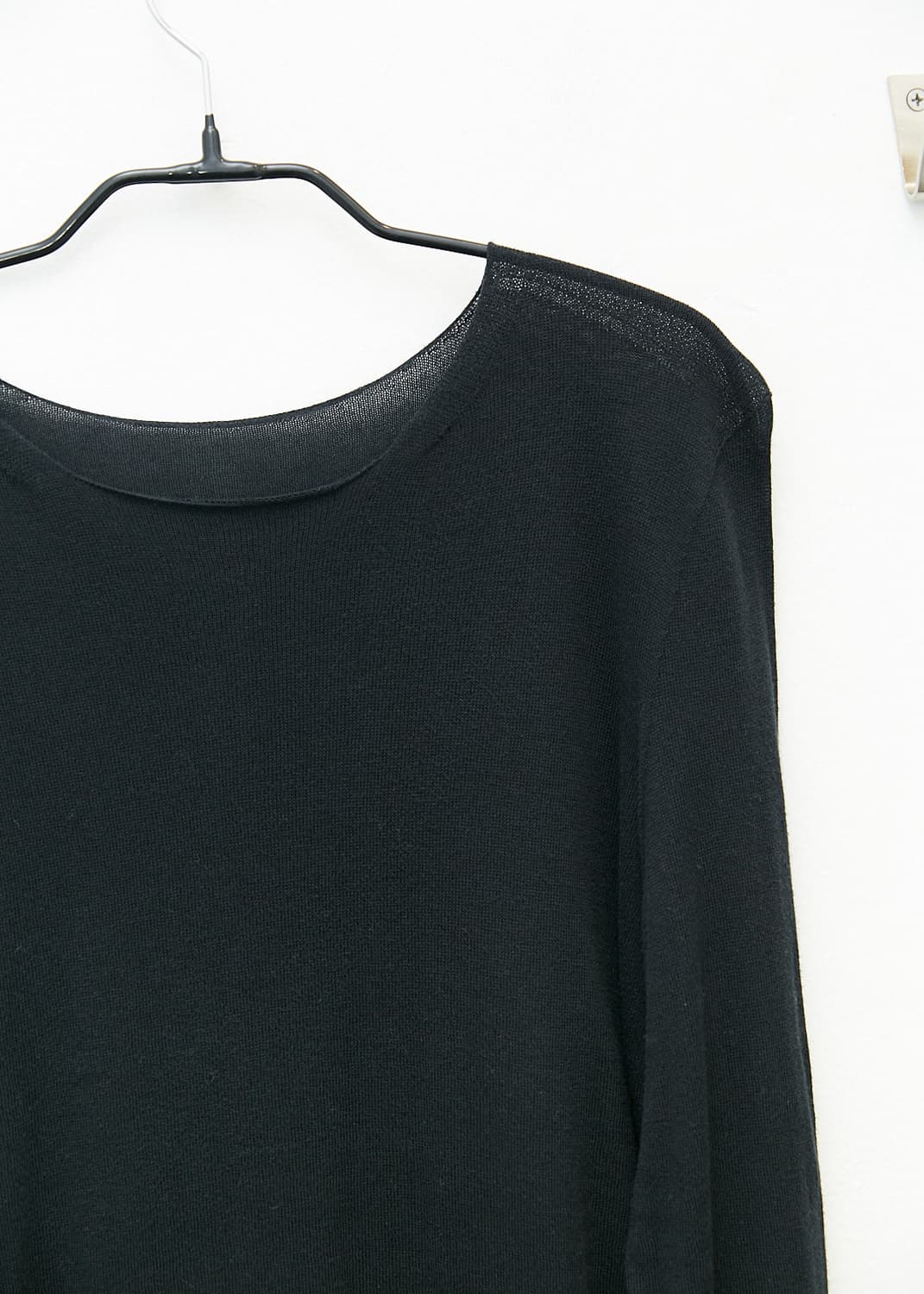 Color Point Sleeve Cotton Knit Top 상품이미지2