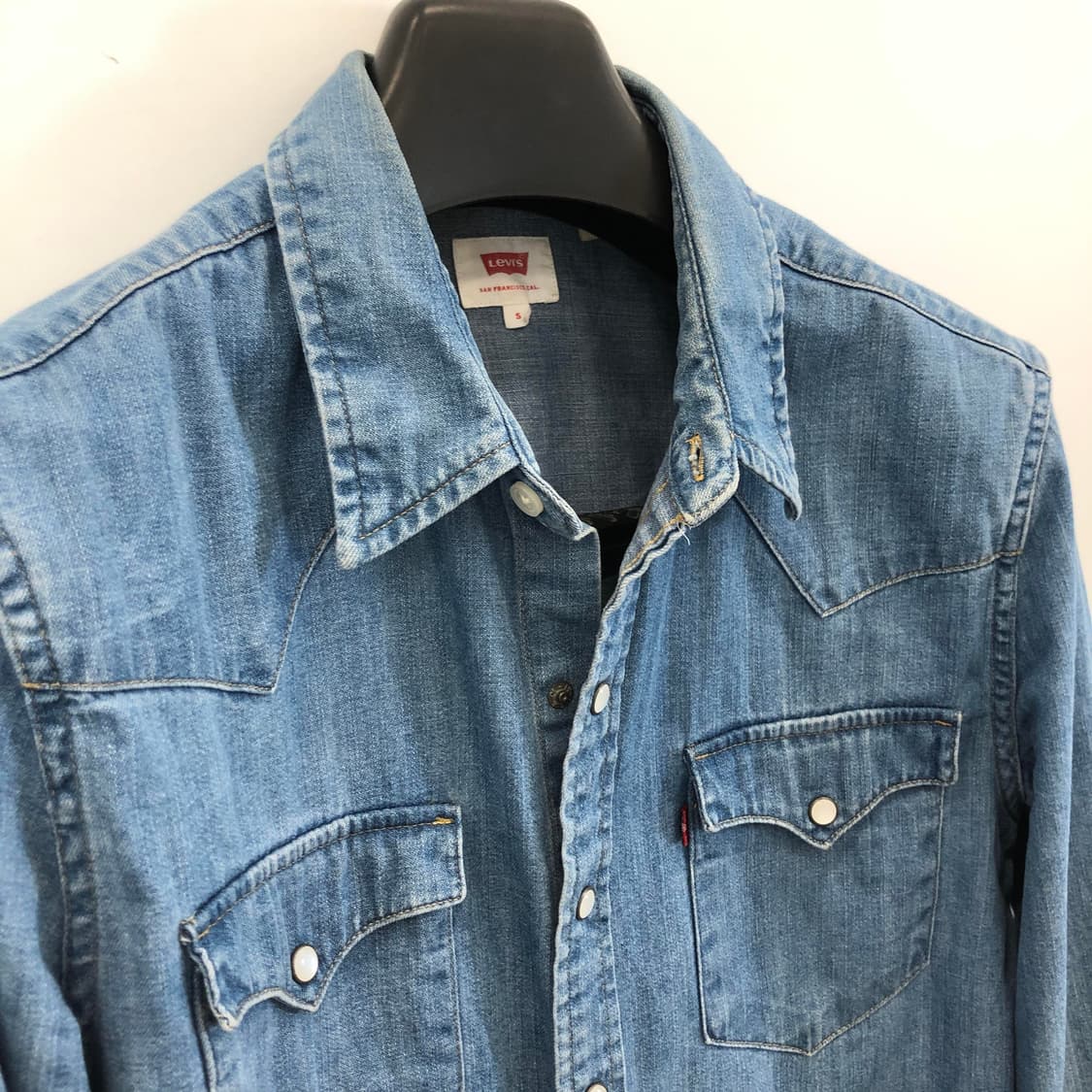 리바이스 웨스턴 데님셔츠 S 상품이미지5