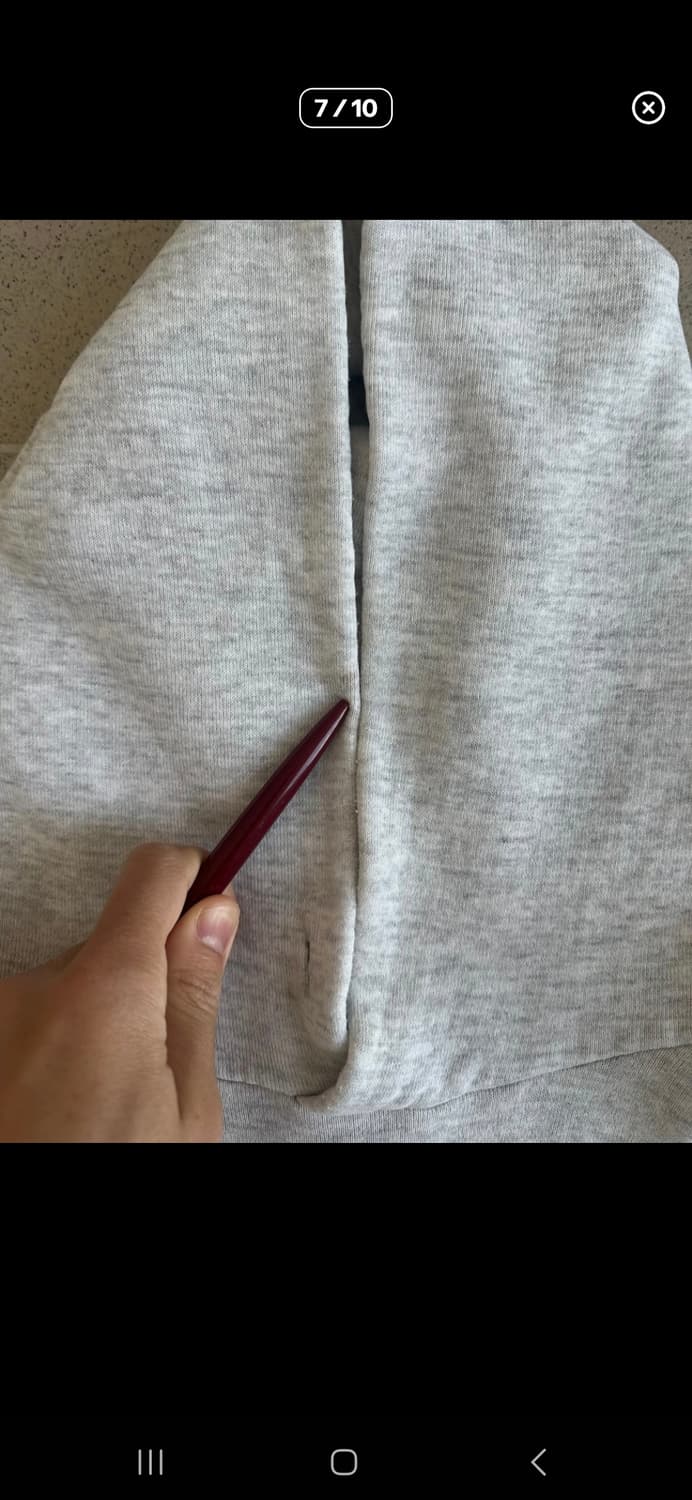 90s 빈티지 러셀 후드 밝은 그레이 XL USA 상품이미지8