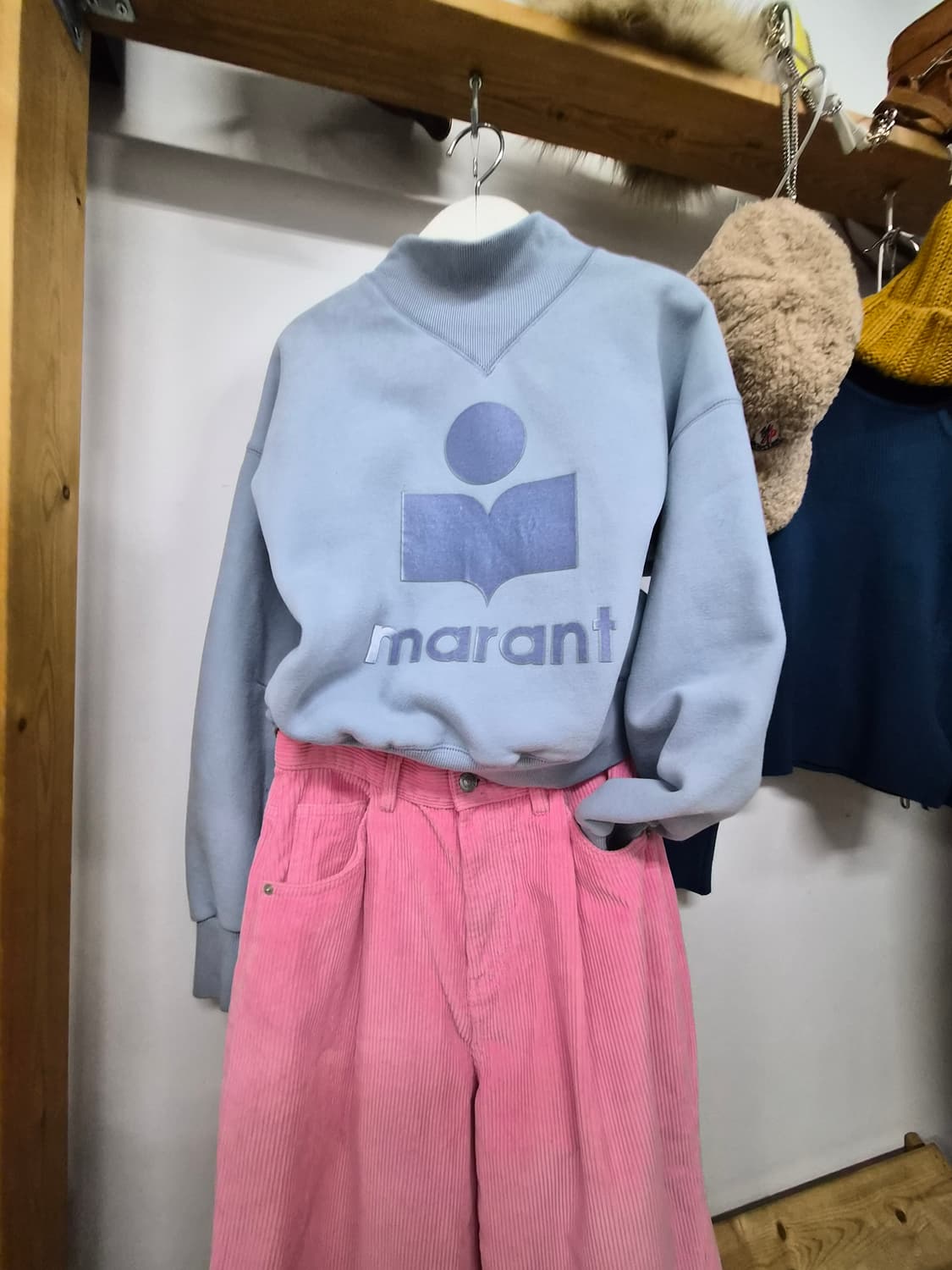 이자벨마랑 네이그런 맨투맨. 에잇세컨즈 코듀로이와이드, 상품이미지2