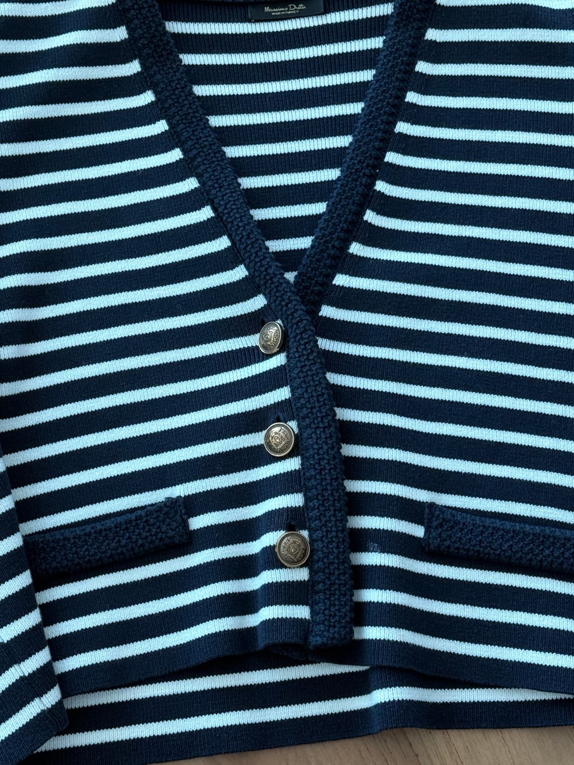 마시모두띠 스트라이프 니트 가디건 상품이미지2