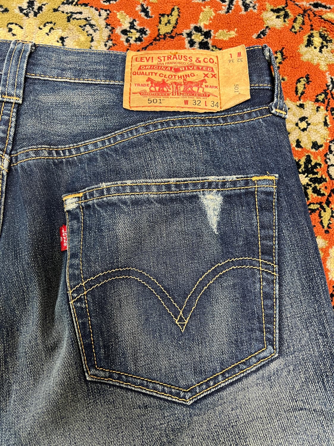 [32] 리바이스 501 빈티지 워싱 데님 팬츠 상품이미지4