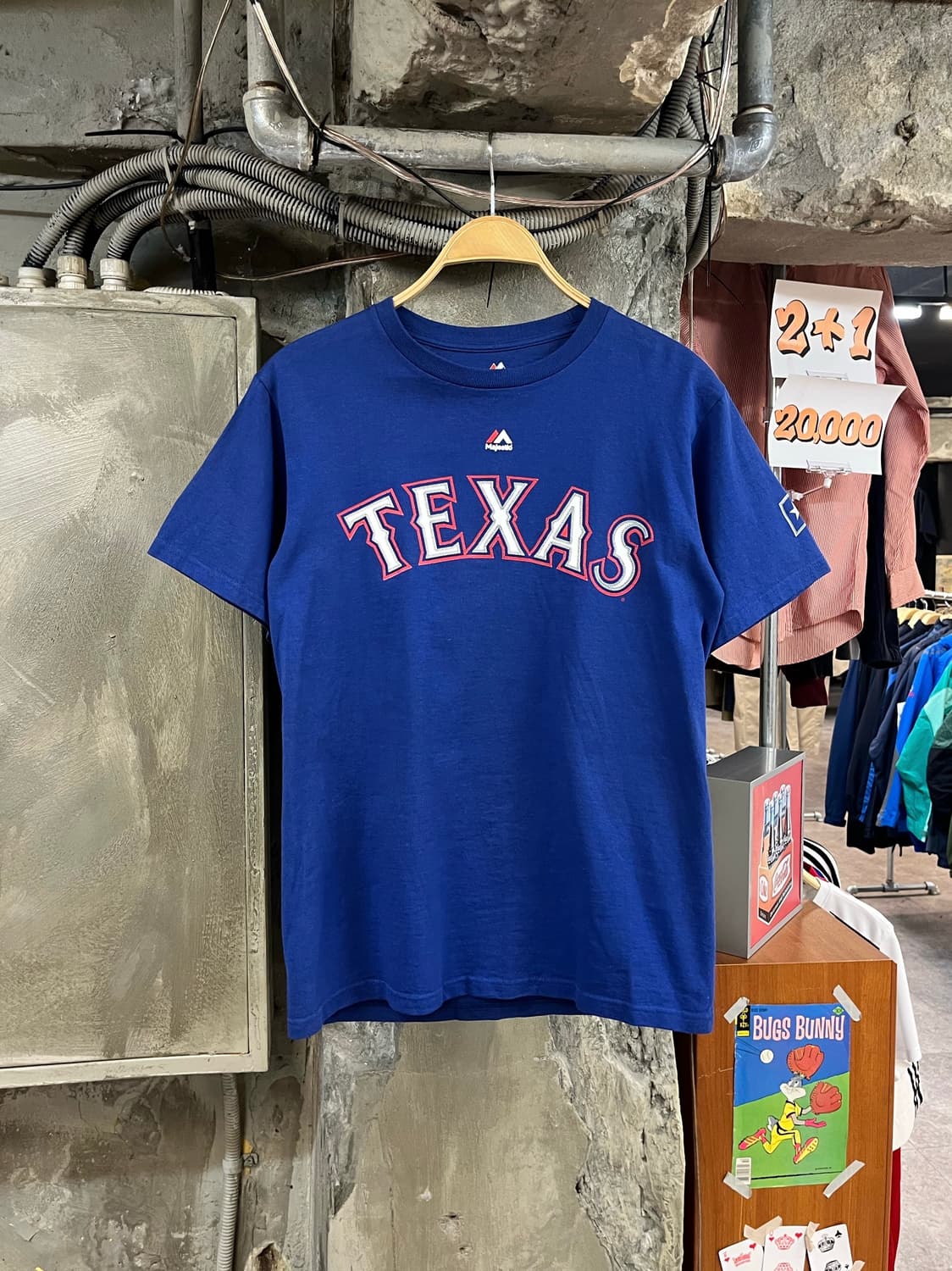 마제스틱 엠엘비 텍사스 추신수 반팔티 블루 S #csz2965 상품이미지2