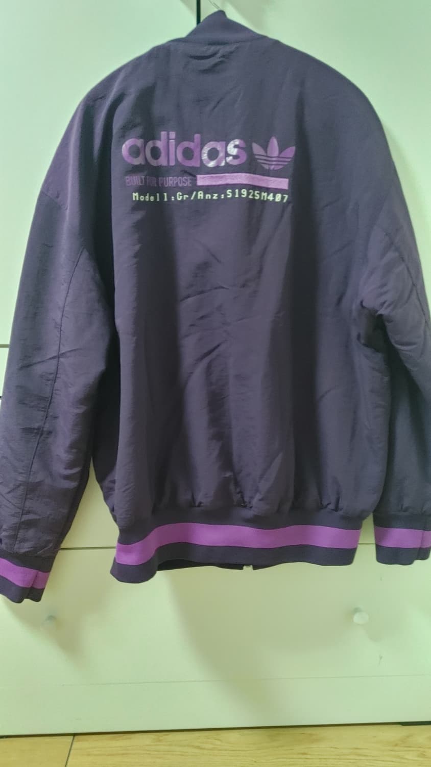 아디다스 바시티 봄버 자켓 퍼플 L 상품이미지2