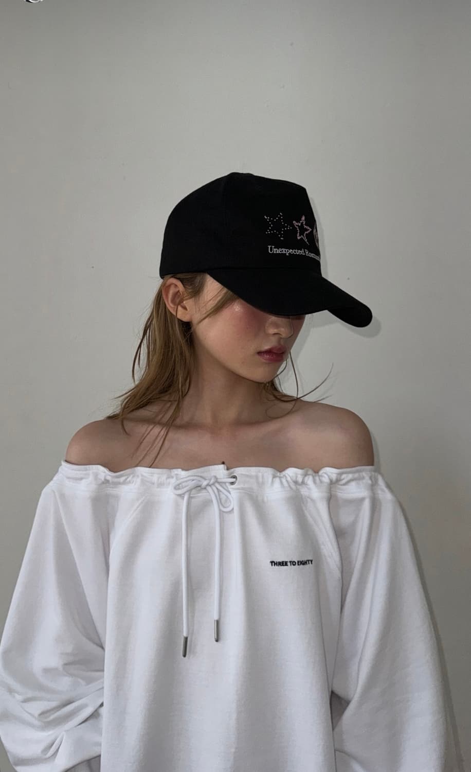 새상품) OFF SHOULDER SWEATSHIRT (WHITE) 상품이미지2