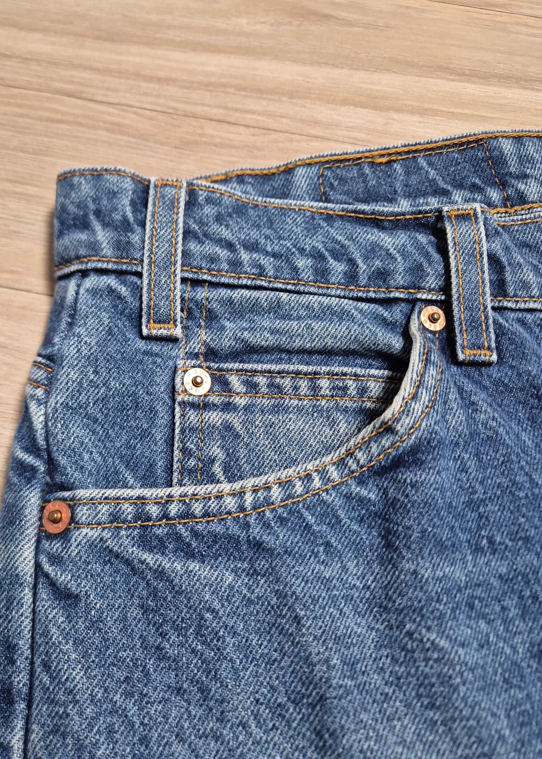 1997 Levi's 505-0215 오렌지 택 (36X32) 상품이미지5