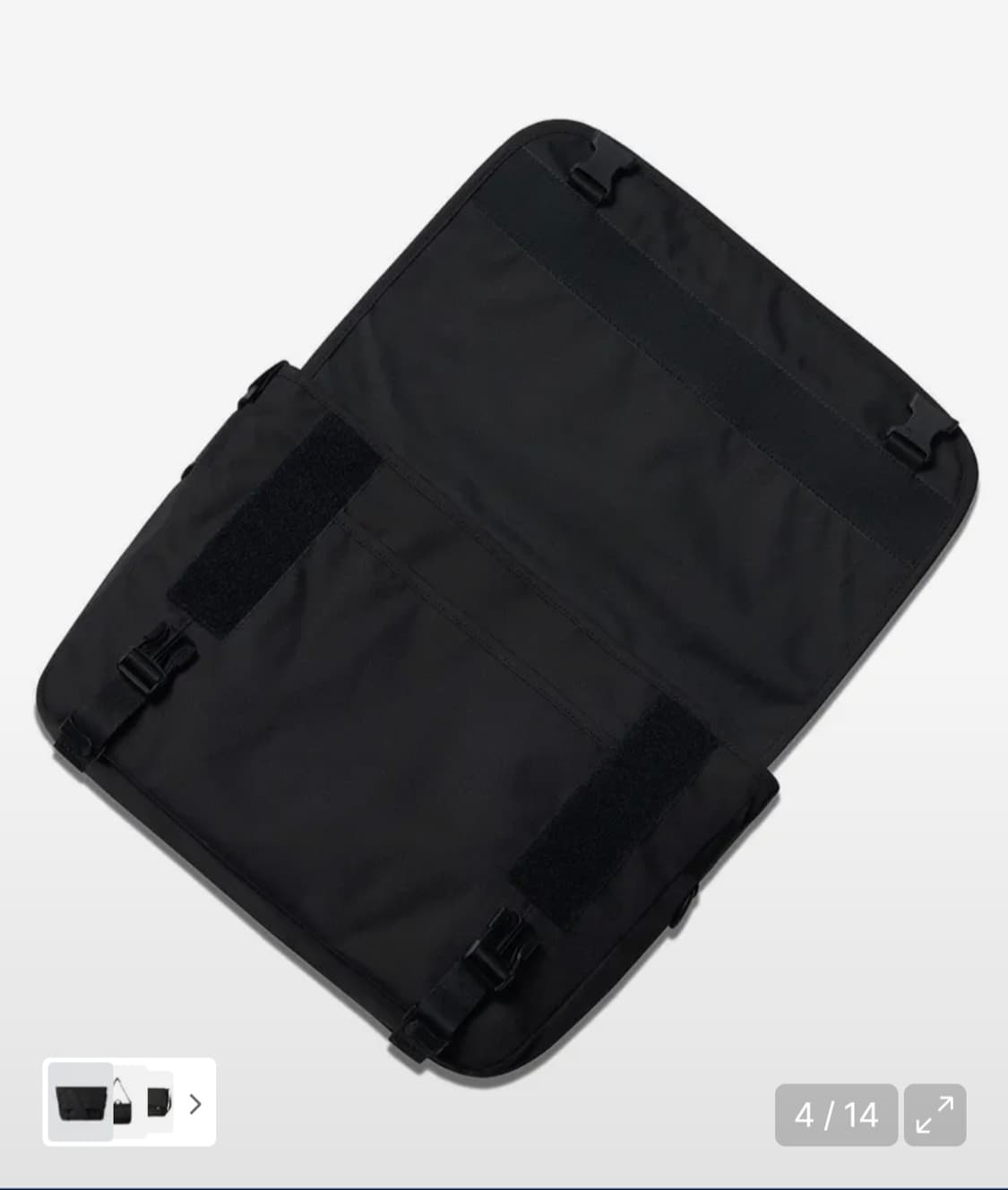 무신사 스탠다드 코듀라 메신저백 블랙 상품이미지4