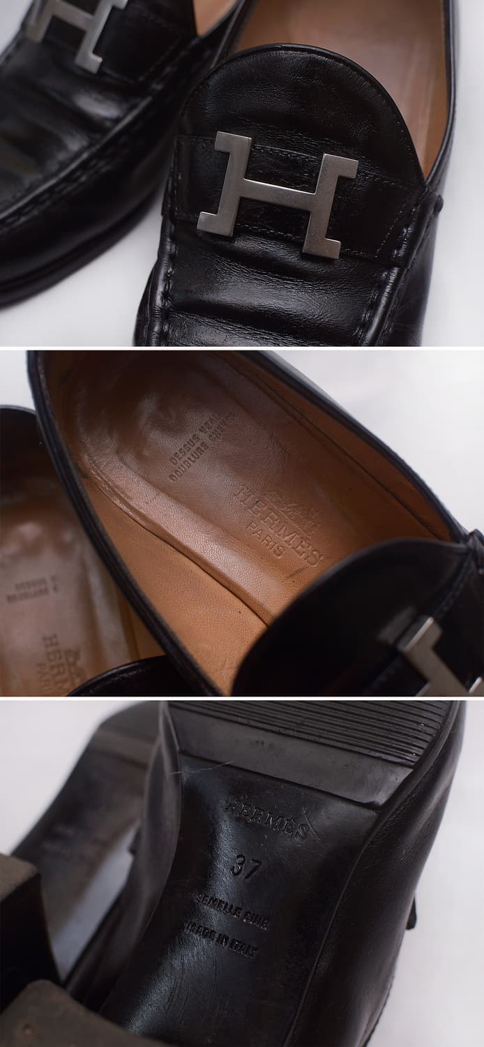 에르메스 H 버클로고 파리 로퍼 은장 블랙 (37 / 235-240) 상품이미지10
