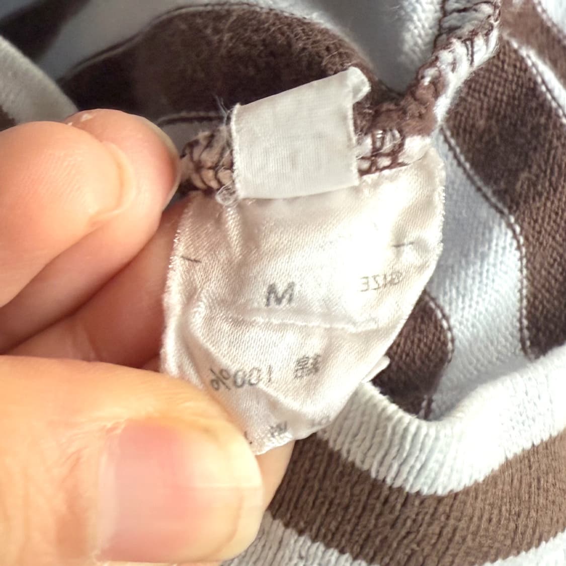 코코아 버튼 스트라이프 티 상품이미지5