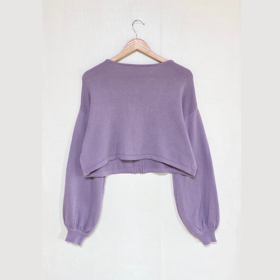 Vintage Lavender Crop Cardigan 상품이미지2