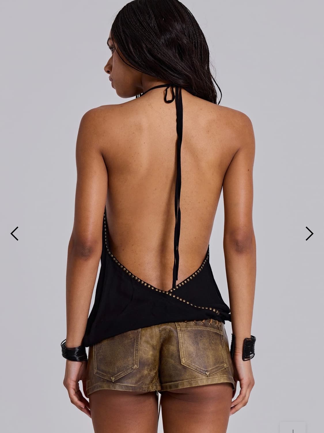 제이디드런던 backless studded top 백리스 스터드탑 나시 상품이미지2