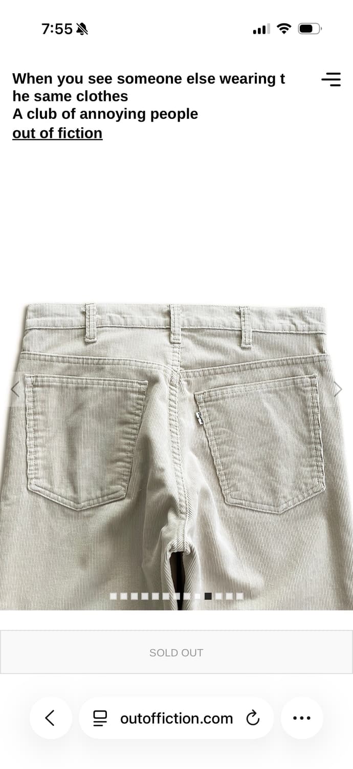 70s Levis 505 USA Talon 42 Zip Corduroy 상품이미지6