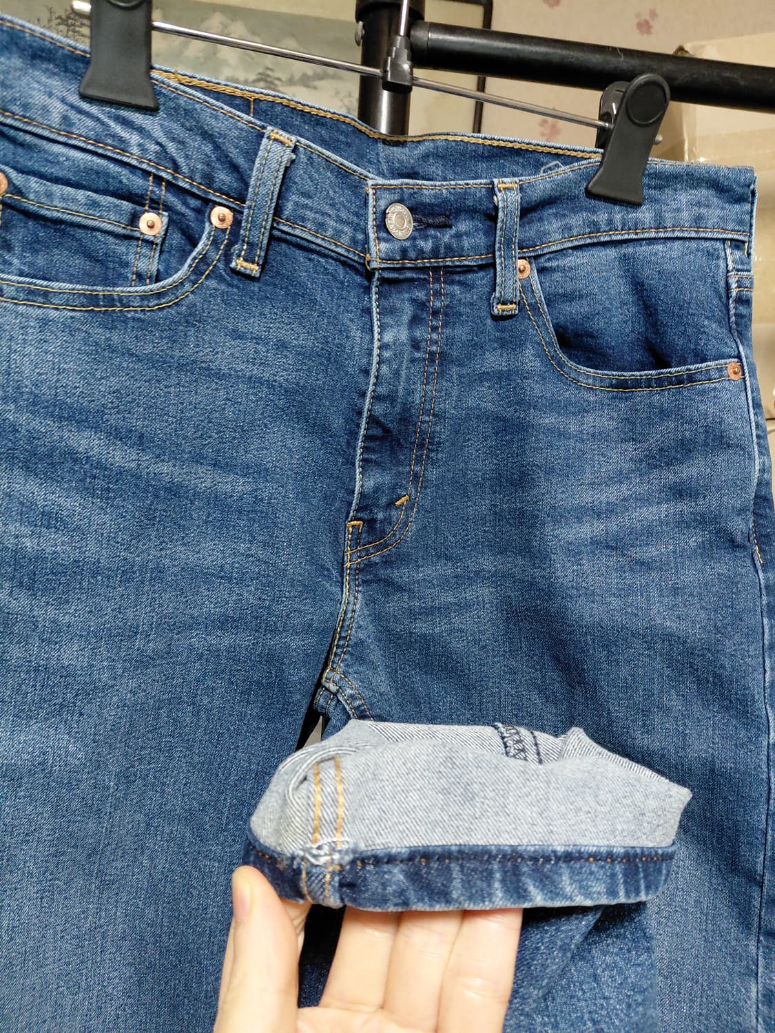 [리바이스502]테이퍼드핏 웜진 데님 청바지 30사이즈  상품이미지10