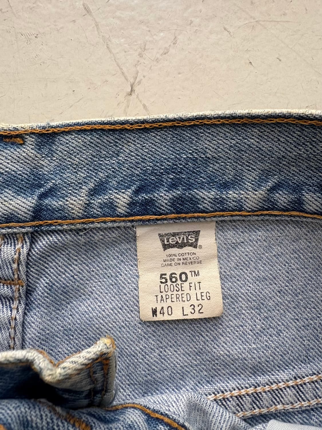 00‘s vtg levis 560 denim pant. 상품이미지4