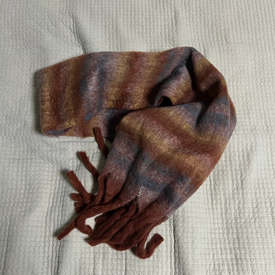 일본감성 스트라이프 배색 머플러 상품이미지1