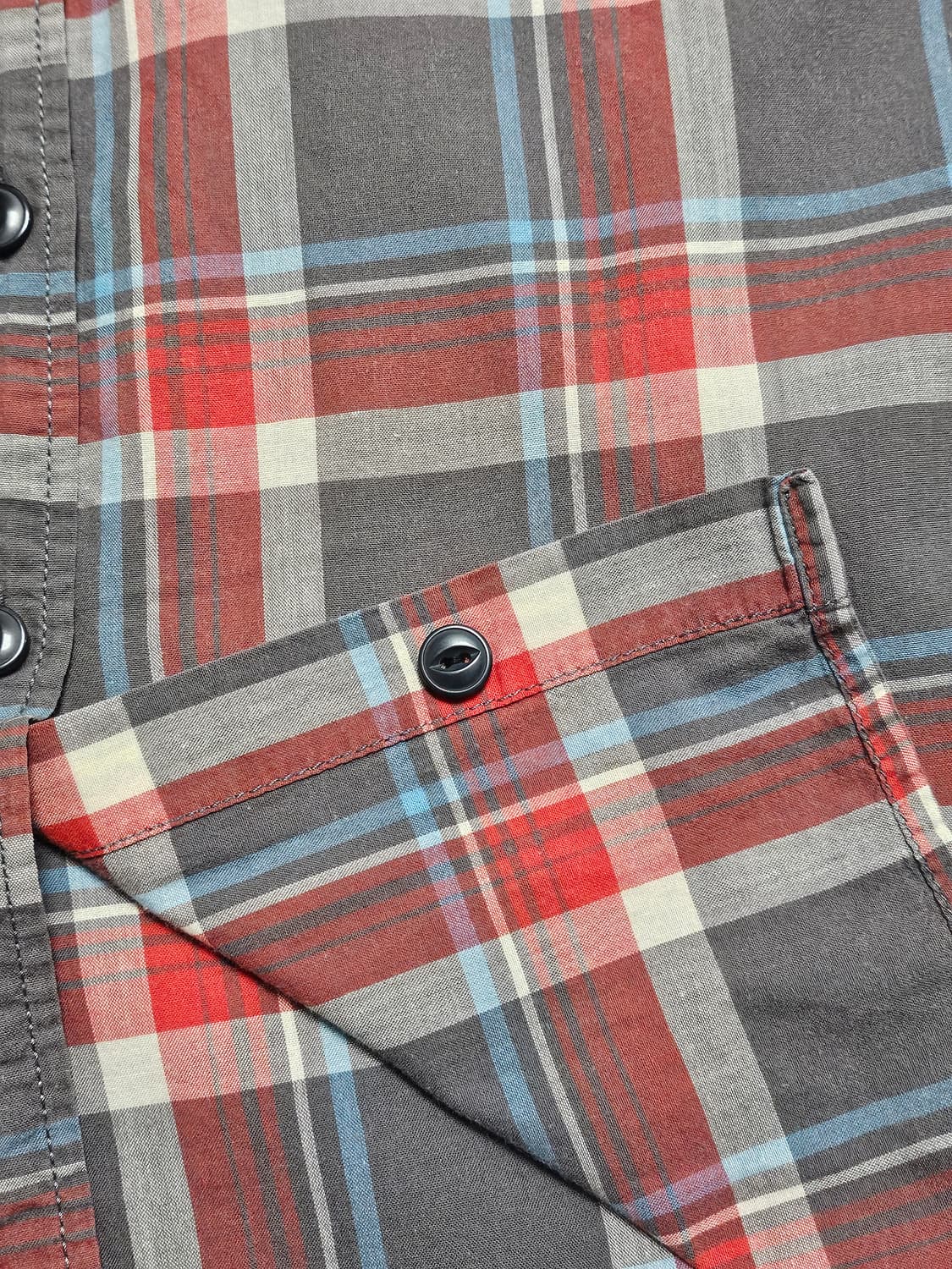 데님앤서플라이 투포켓 체크 셔츠 상품이미지6