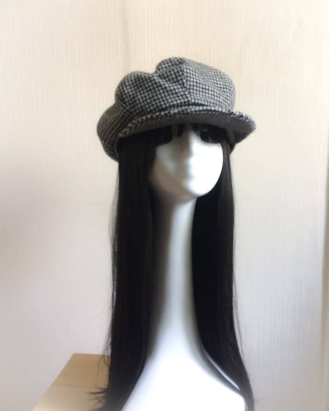 Hound tooth pattern newsboy cap 상품이미지1