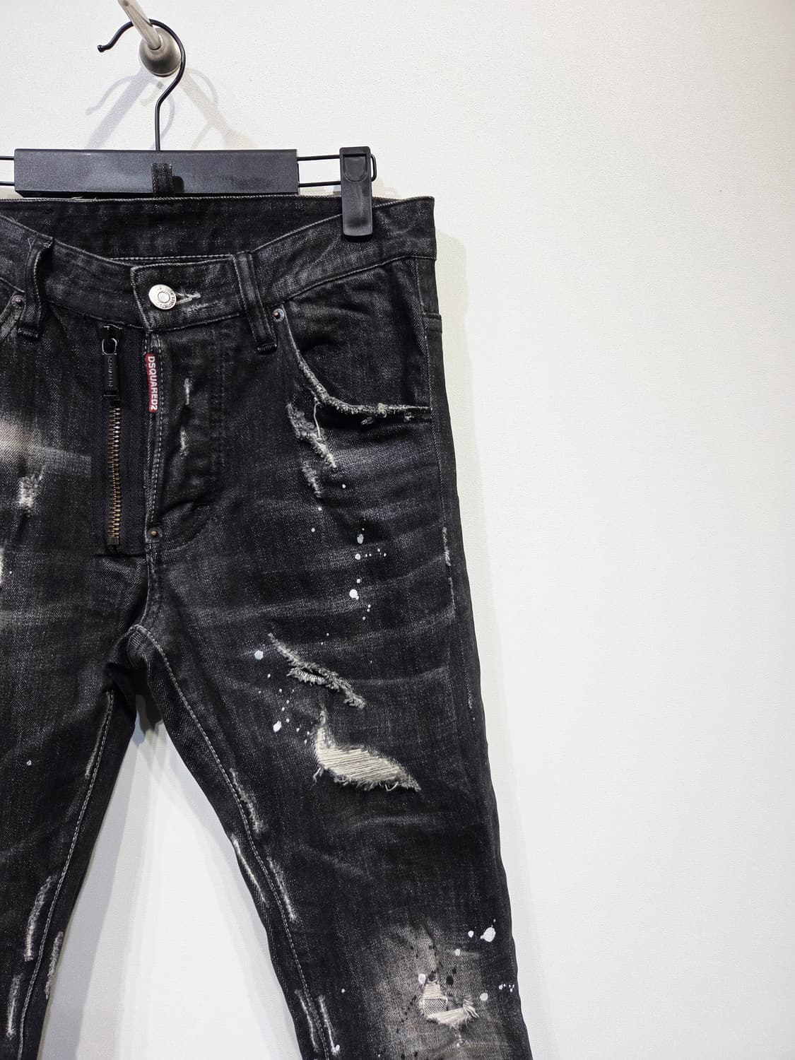 디스퀘어드2. 남자 블랙 워딩 스케이터 진_44 상품이미지4