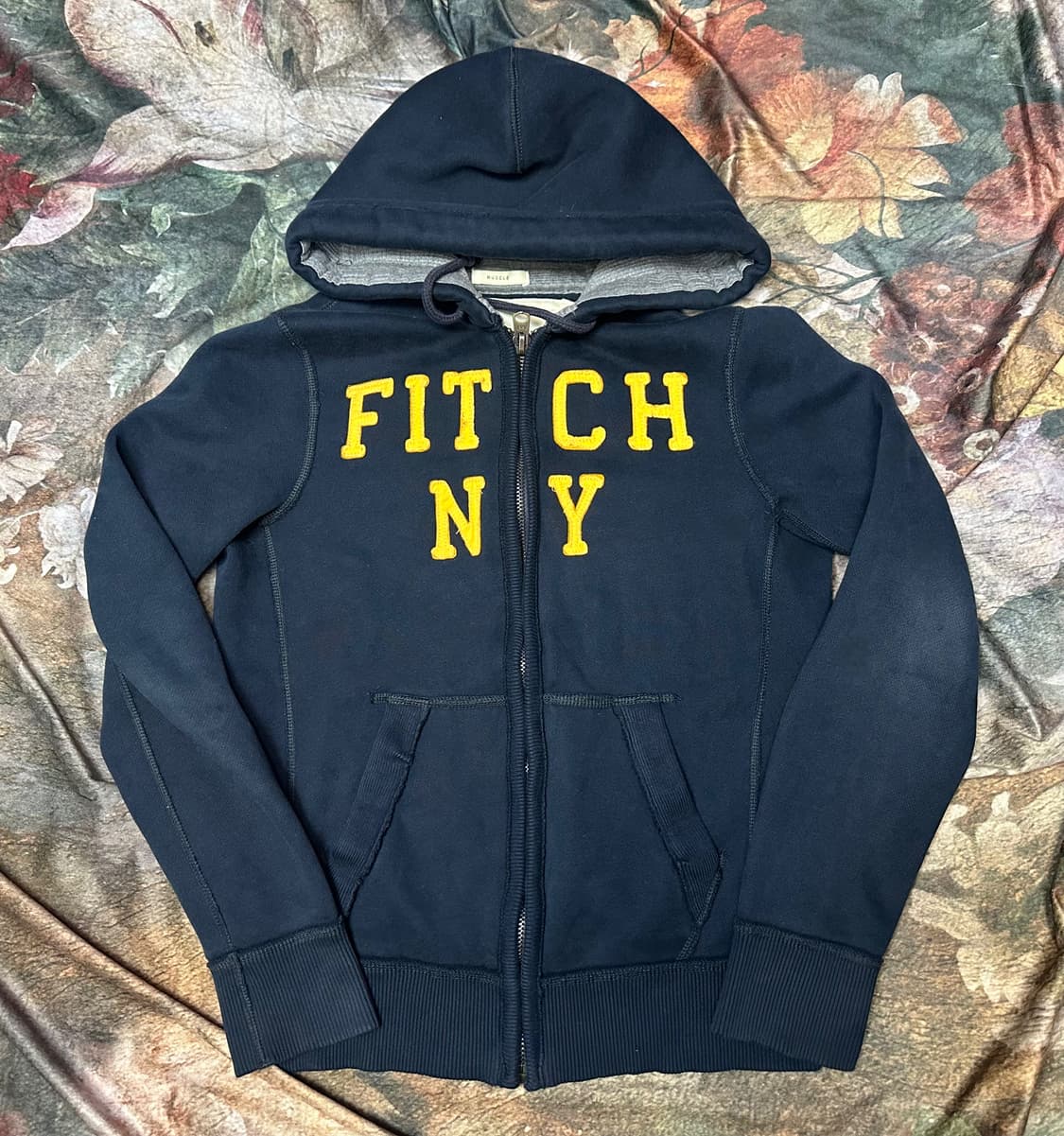 아베크롬비 빈티지 타이트핏 뉴욕 네이비후드집업 S 상품이미지1