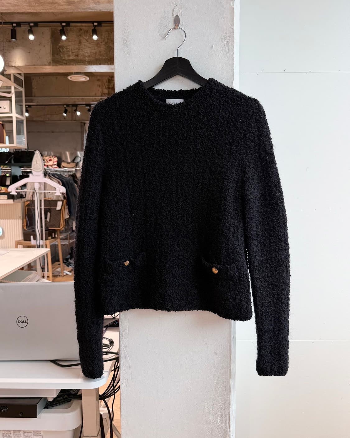 몽클레르 블랙 부클레 엘리건트 니트  상품이미지2