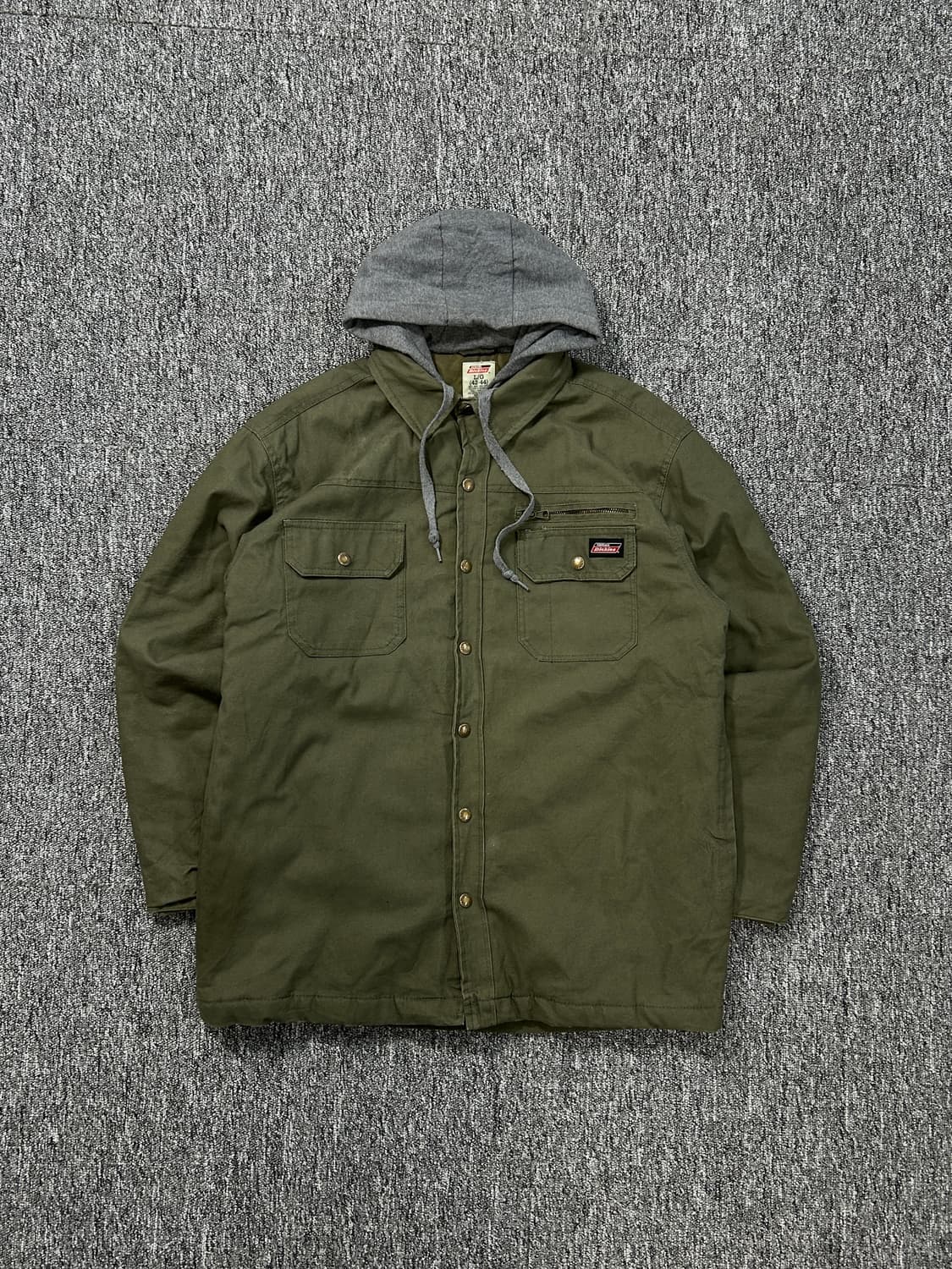 디키즈 투포켓 카키 레이어드 워크자켓 L   상품이미지1