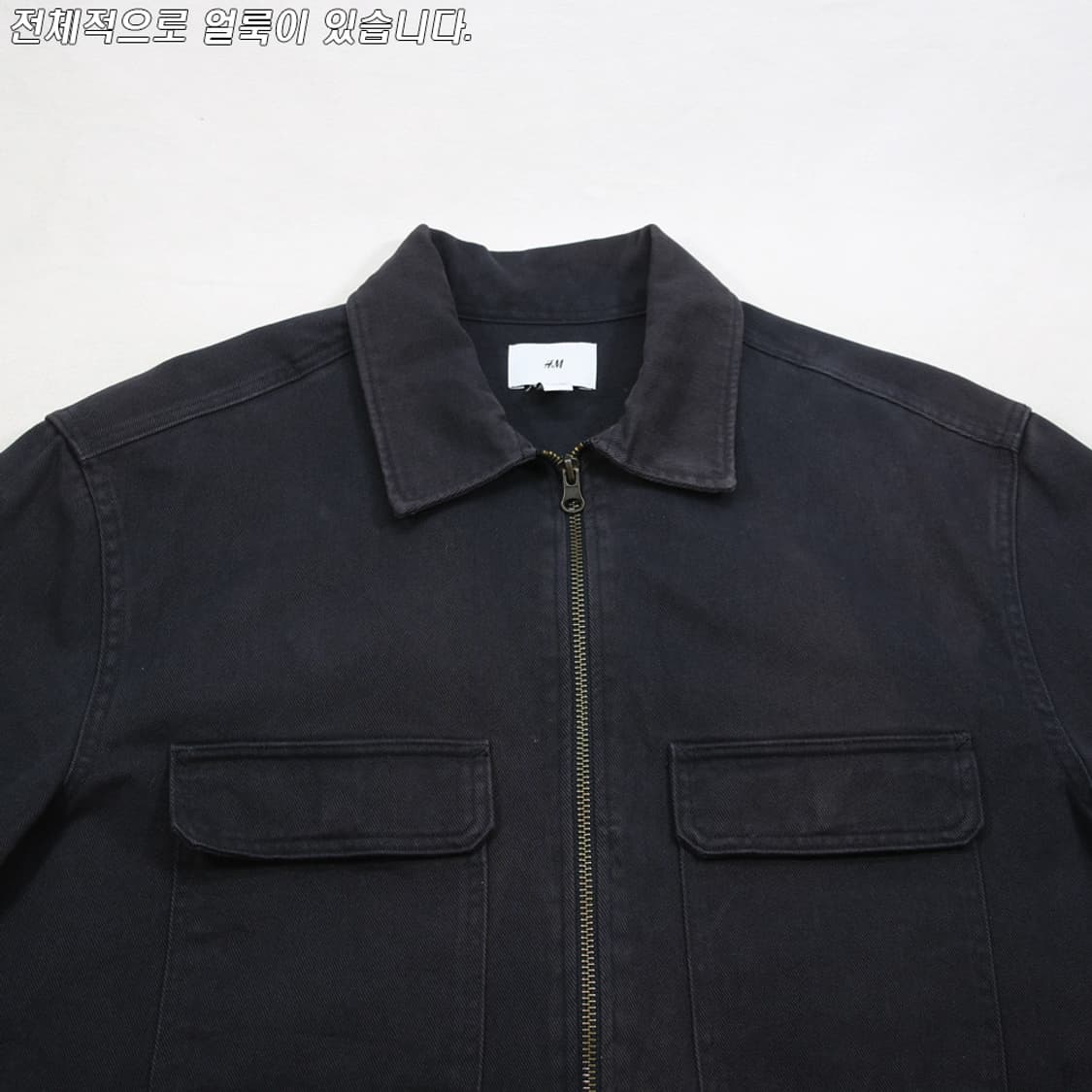 (착용컷) H&M 워크 집업 자켓 (남성용 100) 상품이미지4
